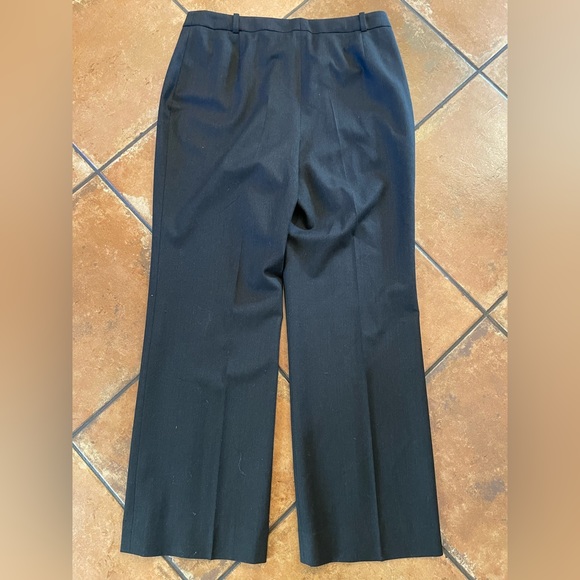 A-K-R-I-S- AKRIS Flat Front Felted Stretch Wool Trouser in Gray Size 10 $1295 - Picture 4 of 8